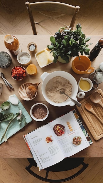 Zestaw składników na stole